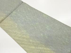 引箔斜線模様織出し夏用袋帯
